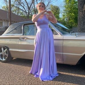 This lavender dress is from last years prom and has just been wasting.